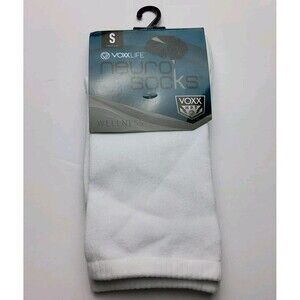 Voxx Life Stasis Neuro Socks Wellness Crew White Size S (Women's 4-7)
